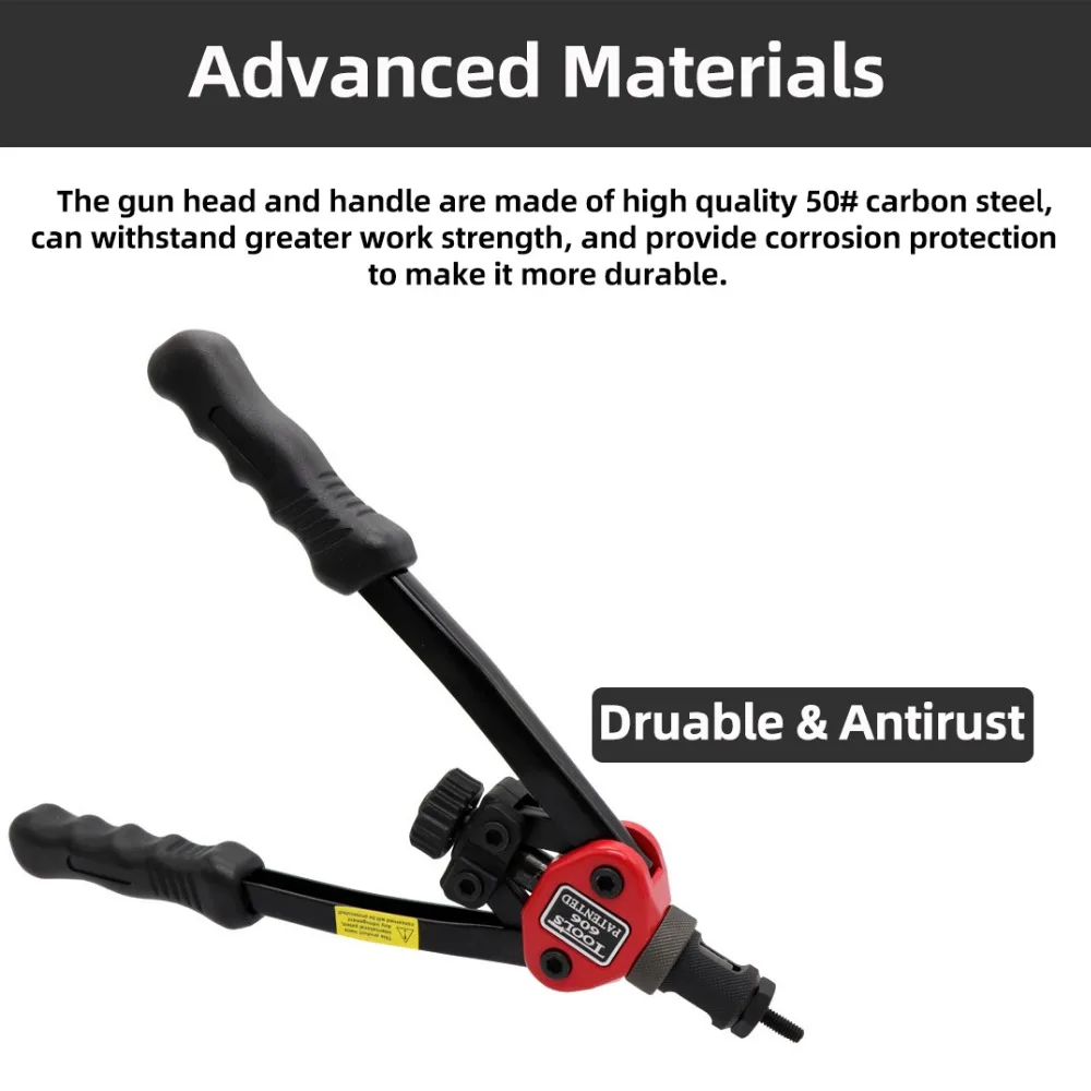 HIFESON Hand Threaded Rivet Nut Gun 70/95/300PCS Nuts Insert Manual Riveter Rivnut Tool for M3 M4 M5 M6 M8 M10 M12 Nut