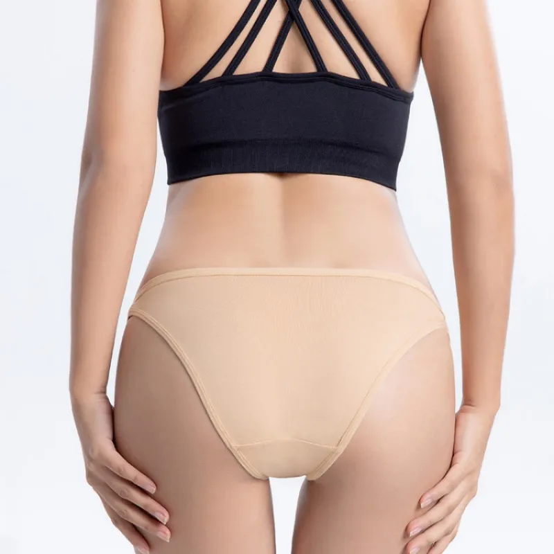 3Pcs/Set Women's Cotton Low-Rise Briefs with Mesh Side Panels Brazilian Panties Sexy Lingerie Comfy Breathable Underwear M-XL