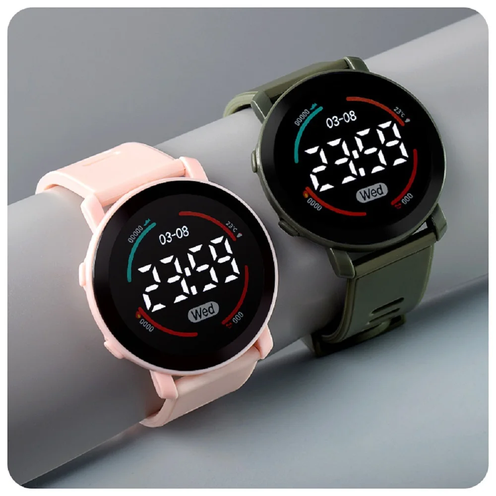 LED Digital Kids Watches Luminous Sport Children Watch Silicone Strap Electronic Wrist Watch For Boys Gril Reloj Niño