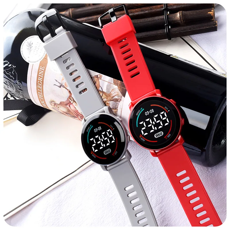 LED Digital Kids Watches Luminous Sport Children Watch Silicone Strap Electronic Wrist Watch For Boys Gril Reloj Niño