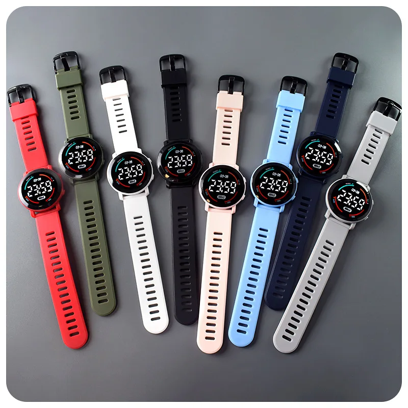 LED Digital Kids Watches Luminous Sport Children Watch Silicone Strap Electronic Wrist Watch For Boys Gril Reloj Niño