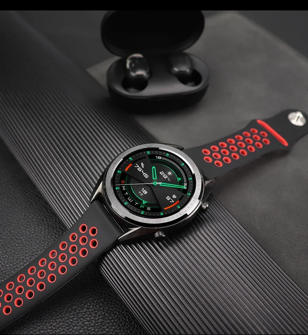 20mm/22mm Watch band For Amazfit GTS 4/GTR 4/3/2 Mini/Pro/stratos/Balance Sport Silicone Bracelet Amazfit bip 5-bip 3 pro strap