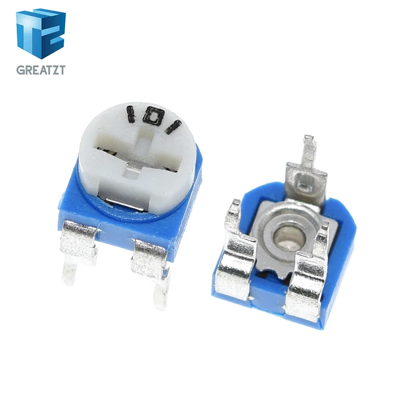 10pcs Rm065 Rm-065 100 200 500 1k 2k 5k 10k 20k 50k 100k 200k 500k 1m Ohm Trimpot Trimmer Potentiometer Variable Resistor