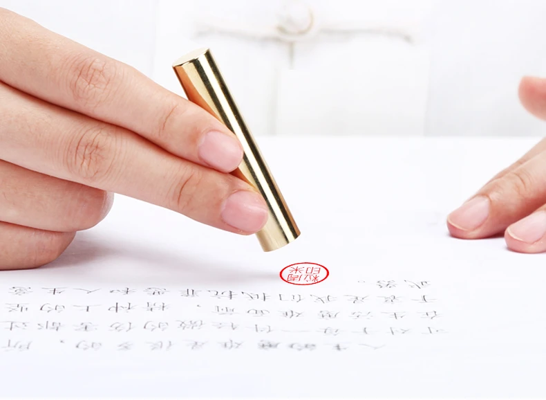Custom Metal Personal Stamps Round Chinese Name Special Stamp Portable Exquisite Teacher Painter Calligraphy Painting Brass Seal