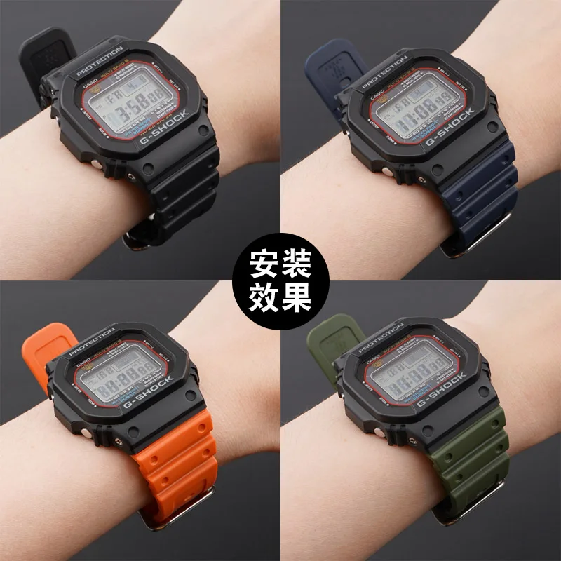 Silicone Band for DW5600/5000 Rubber Strap for Casio G-Shock 9052 5600 6900 Series Sport Waterproof Replacement Band Accessories