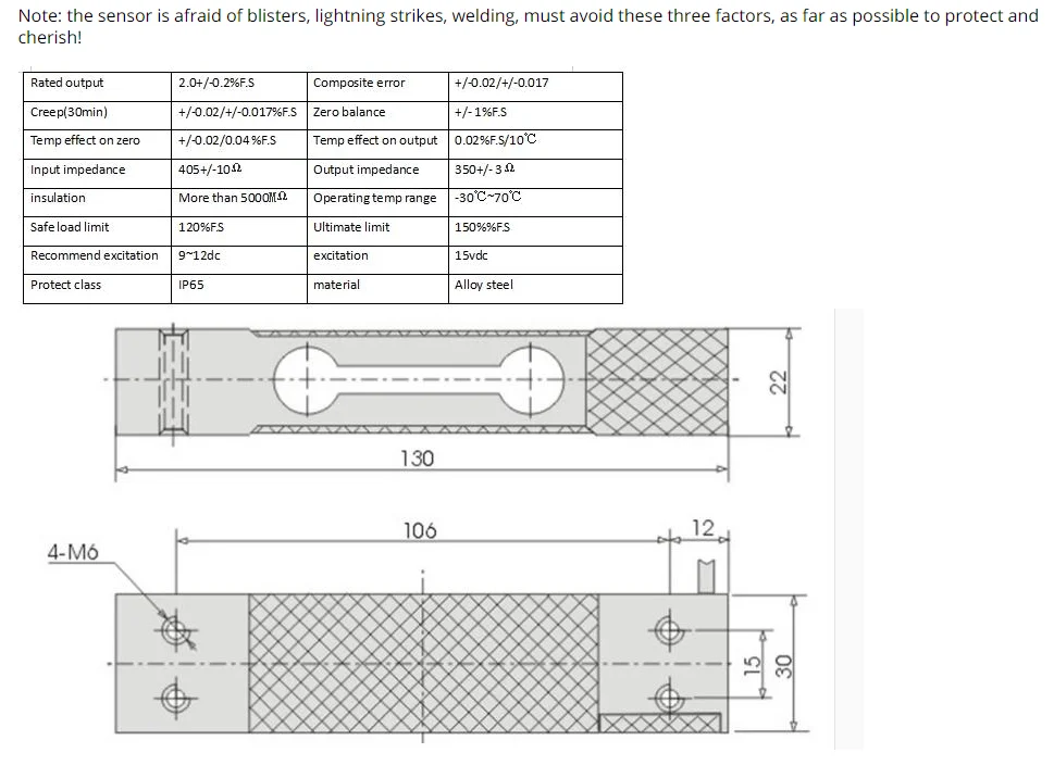 CZL-601 Aluminium Alloy Waterproof Load Cell Sensor, 3KG, 5kg,6KG, 10KG,20KG,40KG 60kg 100kg 120kg weighing sensors