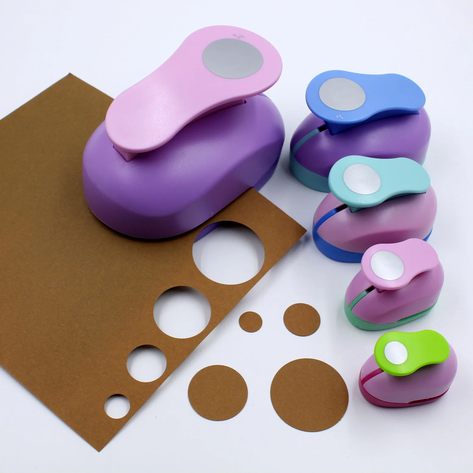 1pc 3" 2" 1.5" 1" Punch Circle Craft Puncher Scrapbooking EVA School Kawaii Paper Cutter дырокол מחורר צורות