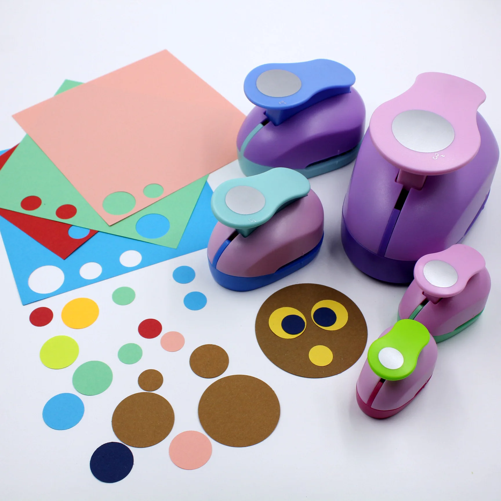 1pc 3" 2" 1.5" 1" Punch Circle Craft Puncher Scrapbooking EVA School Kawaii Paper Cutter дырокол מחורר צורות