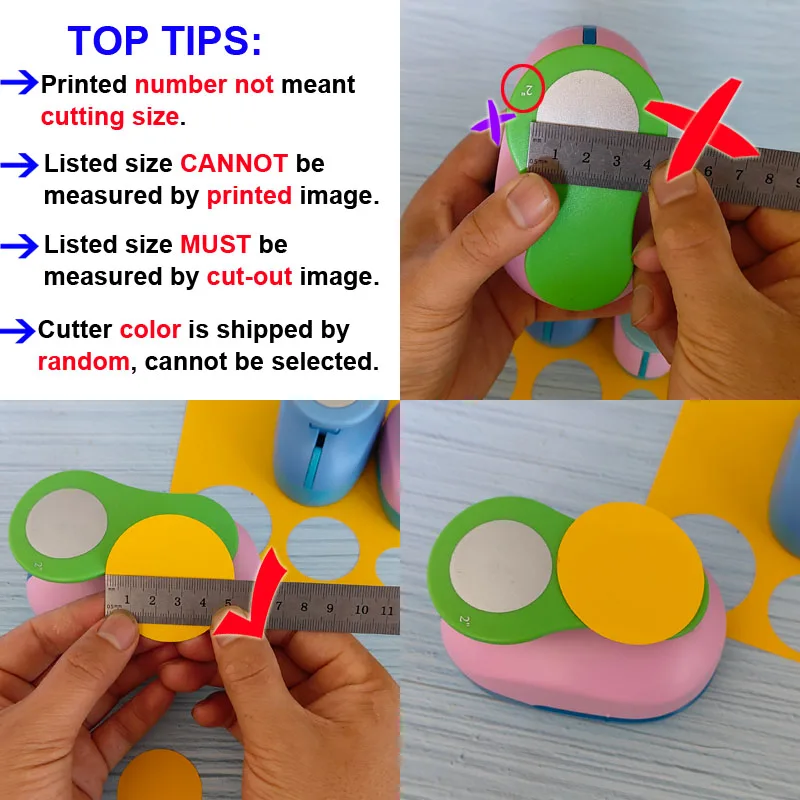 1pc 3" 2" 1.5" 1" Punch Circle Craft Puncher Scrapbooking EVA School Kawaii Paper Cutter дырокол מחורר צורות