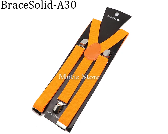 Solid Color Unisex Suspenders Clip-on Buckle Men Straps Adjustable Elastic Y-Back Braces For Wedding Suit Skirt Accessories Gift