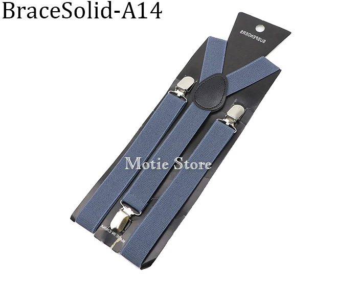 Solid Color Unisex Suspenders Clip-on Buckle Men Straps Adjustable Elastic Y-Back Braces For Wedding Suit Skirt Accessories Gift