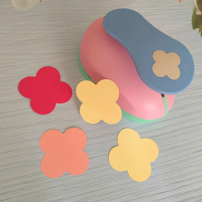 Four Flower Super Large Size Hole Punch Craft Scrapbooking Paper Puncher DIY Greeting Card Decoration Cutting Tool