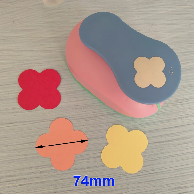 Four Flower Super Large Size Hole Punch Craft Scrapbooking Paper Puncher DIY Greeting Card Decoration Cutting Tool
