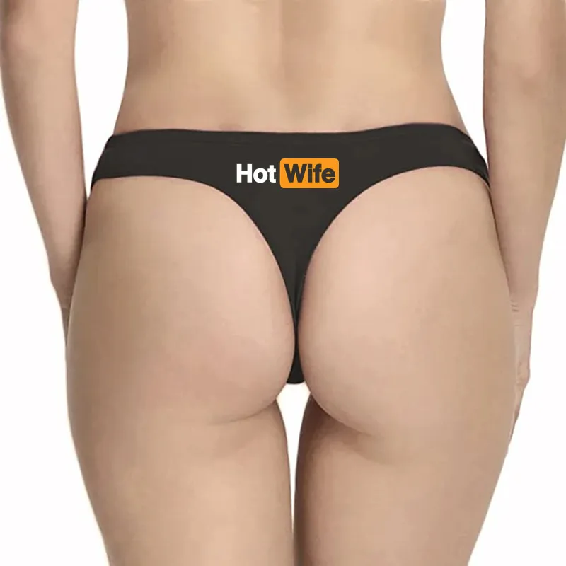 Hot Wife Letters Women's Underwear New Fashion Panties Sports Fitness Seamless Girl's Underwear Low Waist Traceless Ladies Brief