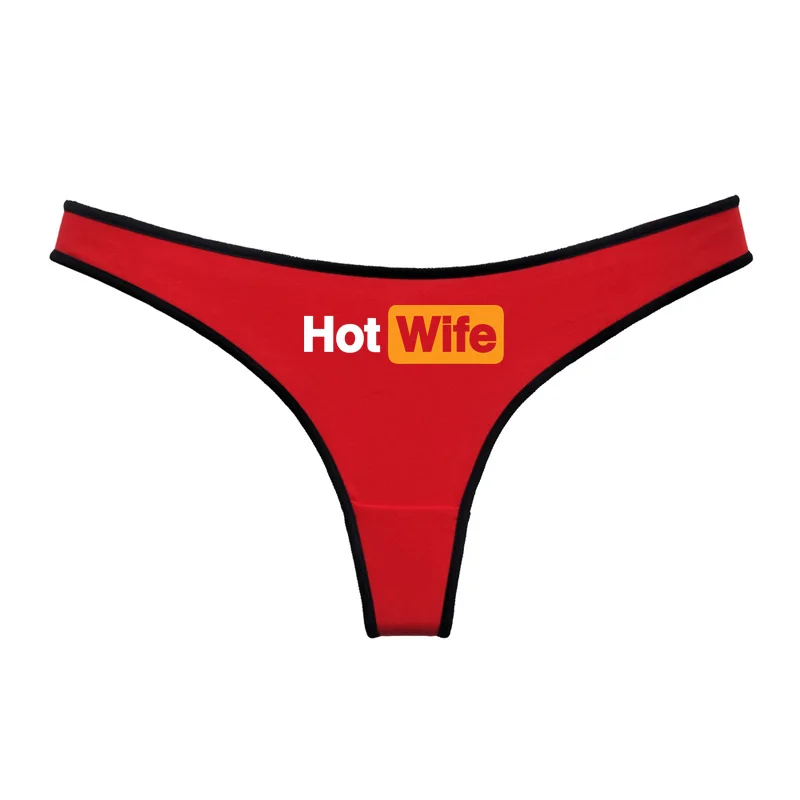 Hot Wife Letters Women's Underwear New Fashion Panties Sports Fitness Seamless Girl's Underwear Low Waist Traceless Ladies Brief