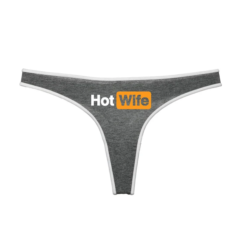 Hot Wife Letters Women's Underwear New Fashion Panties Sports Fitness Seamless Girl's Underwear Low Waist Traceless Ladies Brief