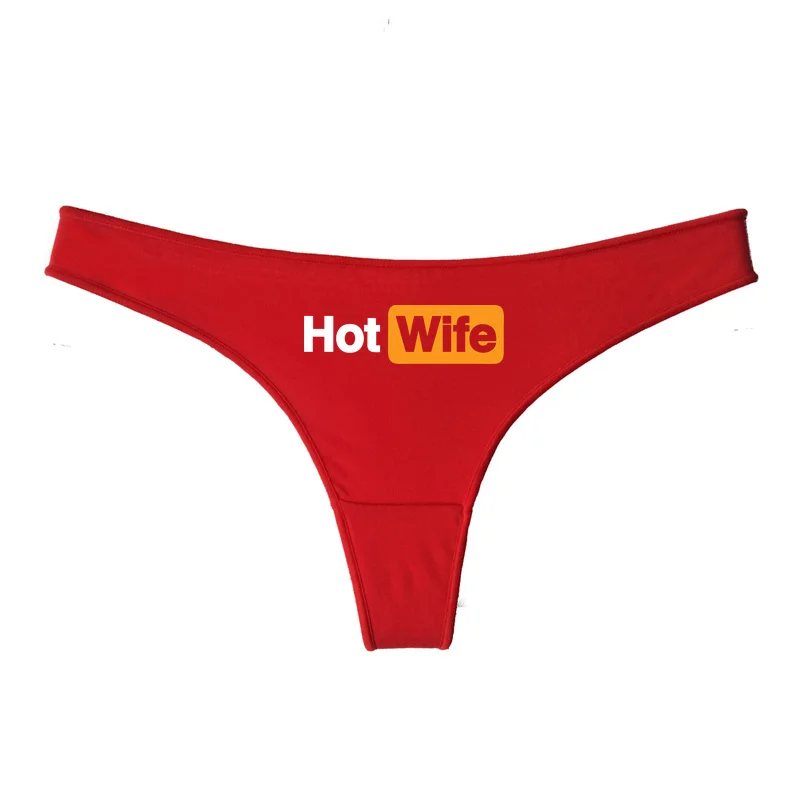 Hot Wife Letters Women's Underwear New Fashion Panties Sports Fitness Seamless Girl's Underwear Low Waist Traceless Ladies Brief