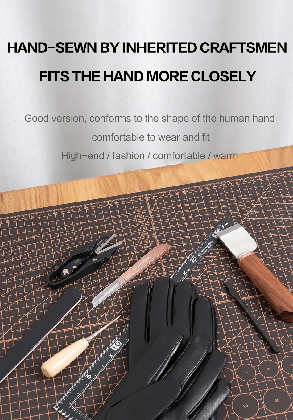 Women's Sheepskin Gloves Winter Warm Plus Velvet Short Thin Touch Screen Driving Color Women's Leather Gloves Good Quality -2226