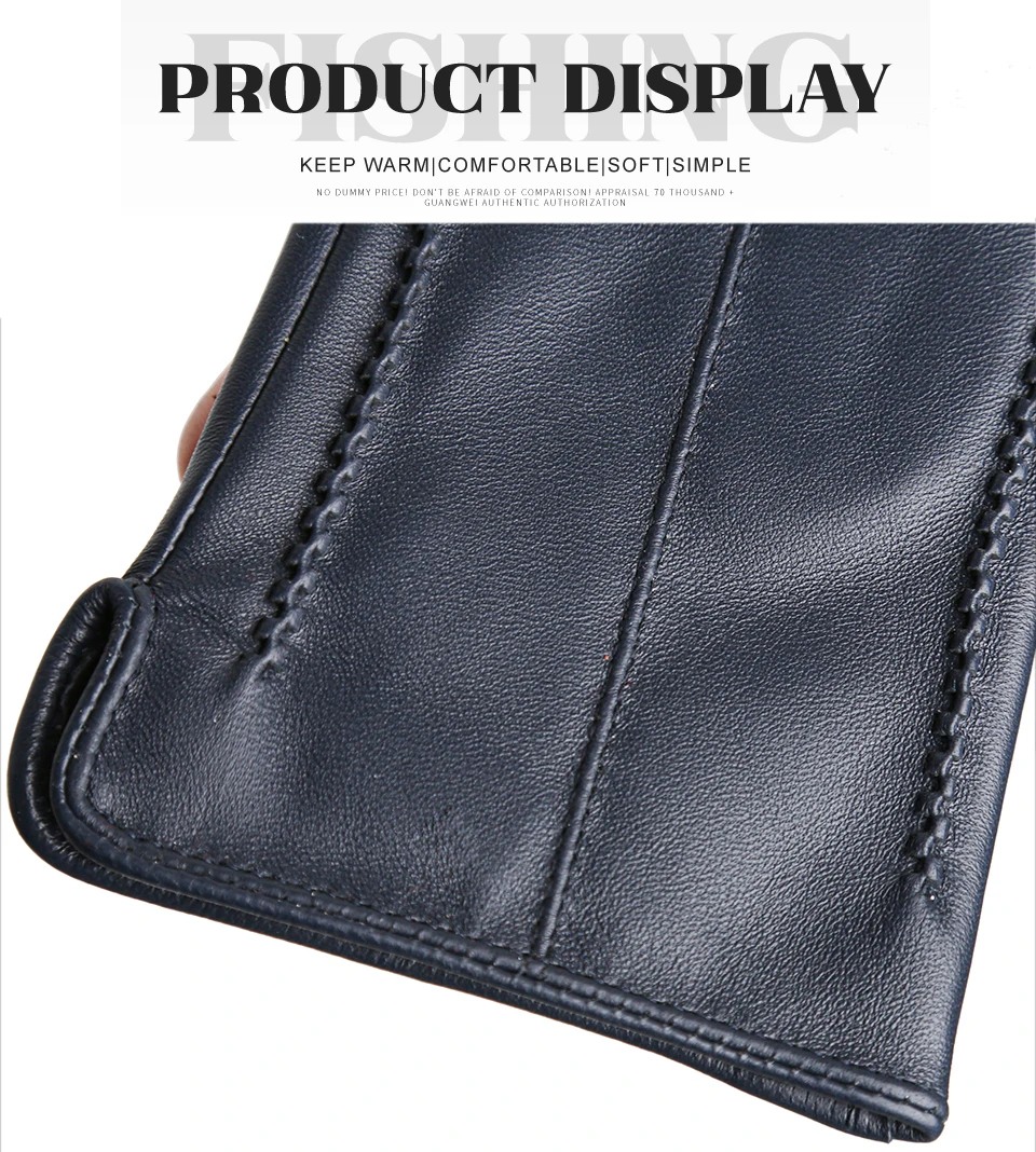 Women's Sheepskin Gloves Winter Warm Plus Velvet Short Thin Touch Screen Driving Color Women's Leather Gloves Good Quality -2226