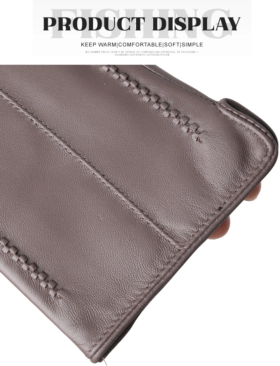 Women's Sheepskin Gloves Winter Warm Plus Velvet Short Thin Touch Screen Driving Color Women's Leather Gloves Good Quality -2226