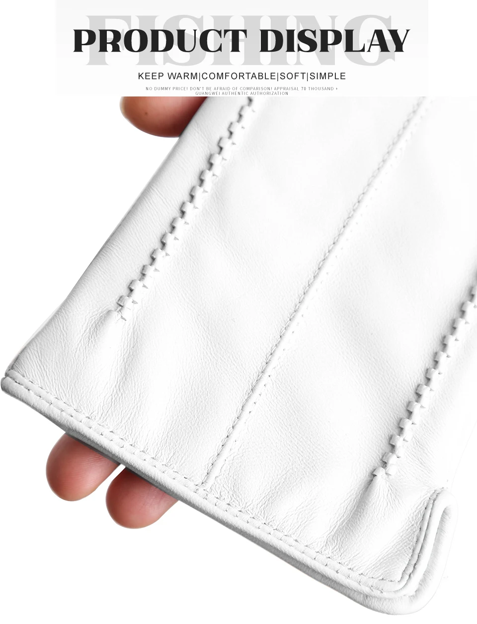 Women's Sheepskin Gloves Winter Warm Plus Velvet Short Thin Touch Screen Driving Color Women's Leather Gloves Good Quality -2226