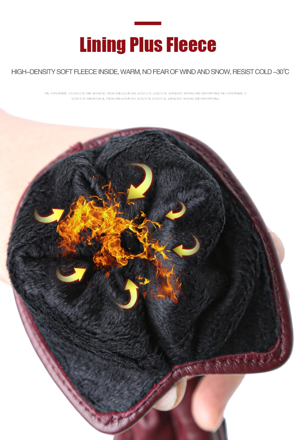 Women's Sheepskin Gloves Winter Warm Plus Velvet Short Thin Touch Screen Driving Color Women's Leather Gloves Good Quality -2226