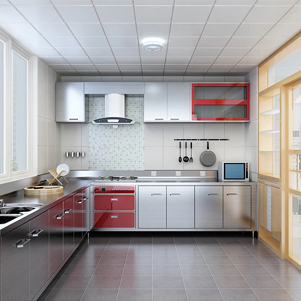 Metal Style Wallpaper Decorative Peel and Stick Film Brushed Silver/Gold Contact Paper PVC Waterproof House Appliance DIY Decal