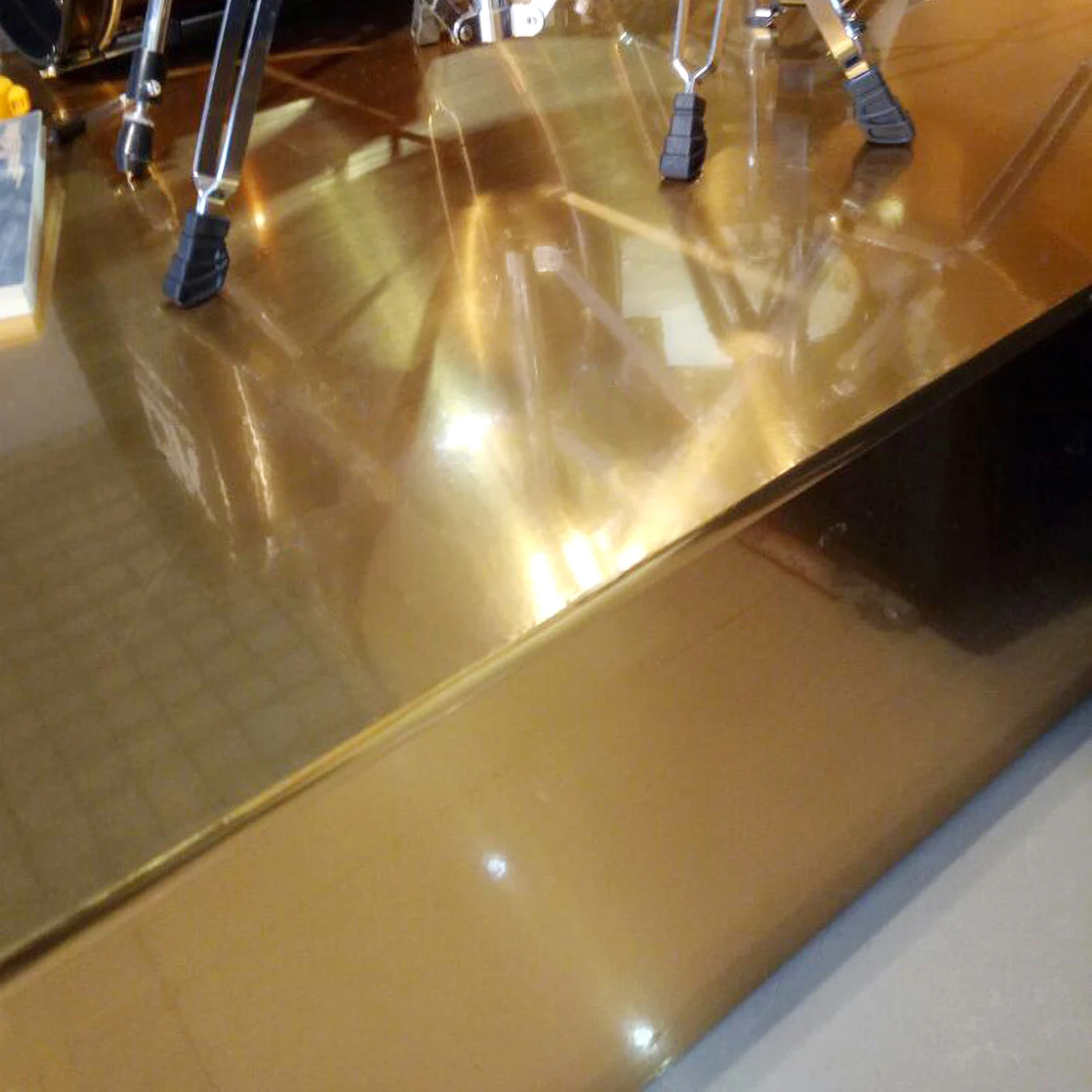 Metal Style Wallpaper Decorative Peel and Stick Film Brushed Silver/Gold Contact Paper PVC Waterproof House Appliance DIY Decal
