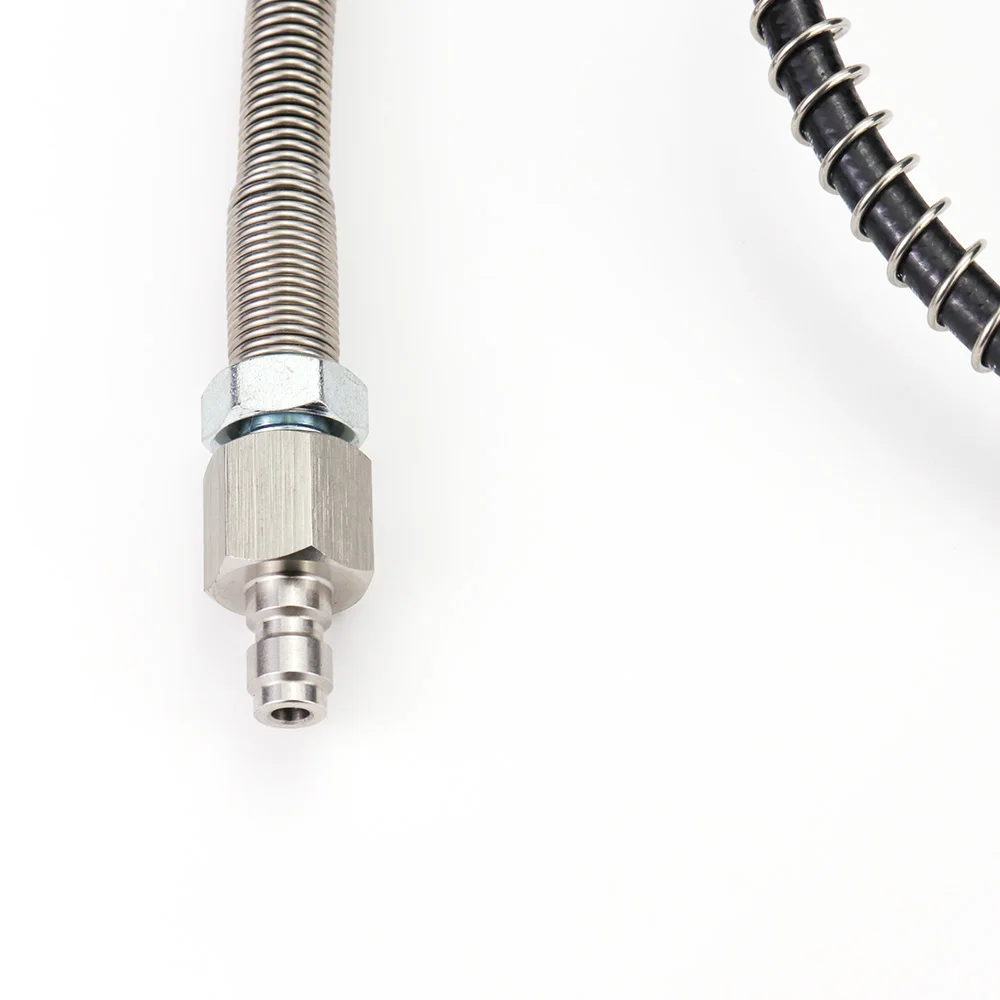 New 4500PSI AIR CO2 Remote Charging Fill Whip Hose Extension With 8MM Quick Disconnect