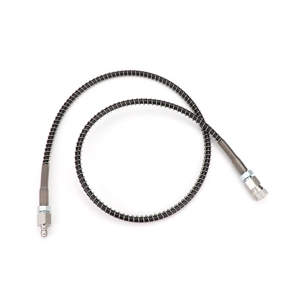 New 4500PSI AIR CO2 Remote Charging Fill Whip Hose Extension With 8MM Quick Disconnect
