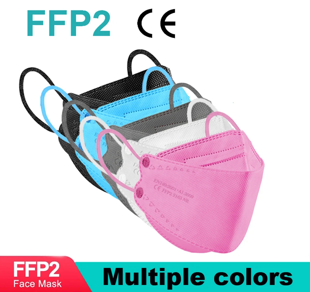 FPP2 CE Protective Mask Anti Dust Mask Mouth Mascarillas 4 Layers Mask FFP2 Face Mask KN95 Facial Masks Filter Mask Respirator