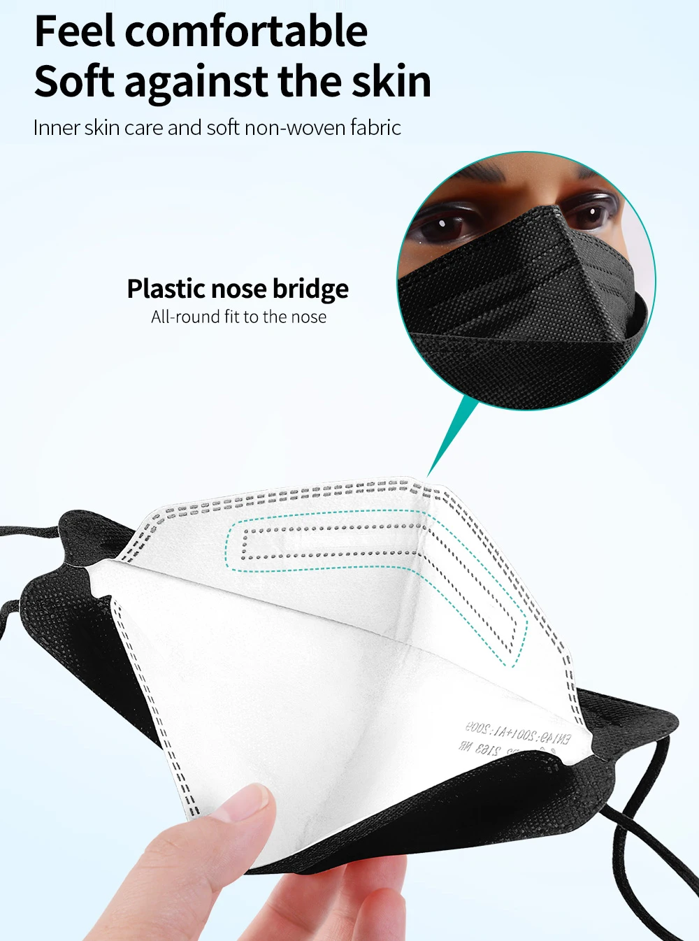 FPP2 CE Protective Mask Anti Dust Mask Mouth Mascarillas 4 Layers Mask FFP2 Face Mask KN95 Facial Masks Filter Mask Respirator