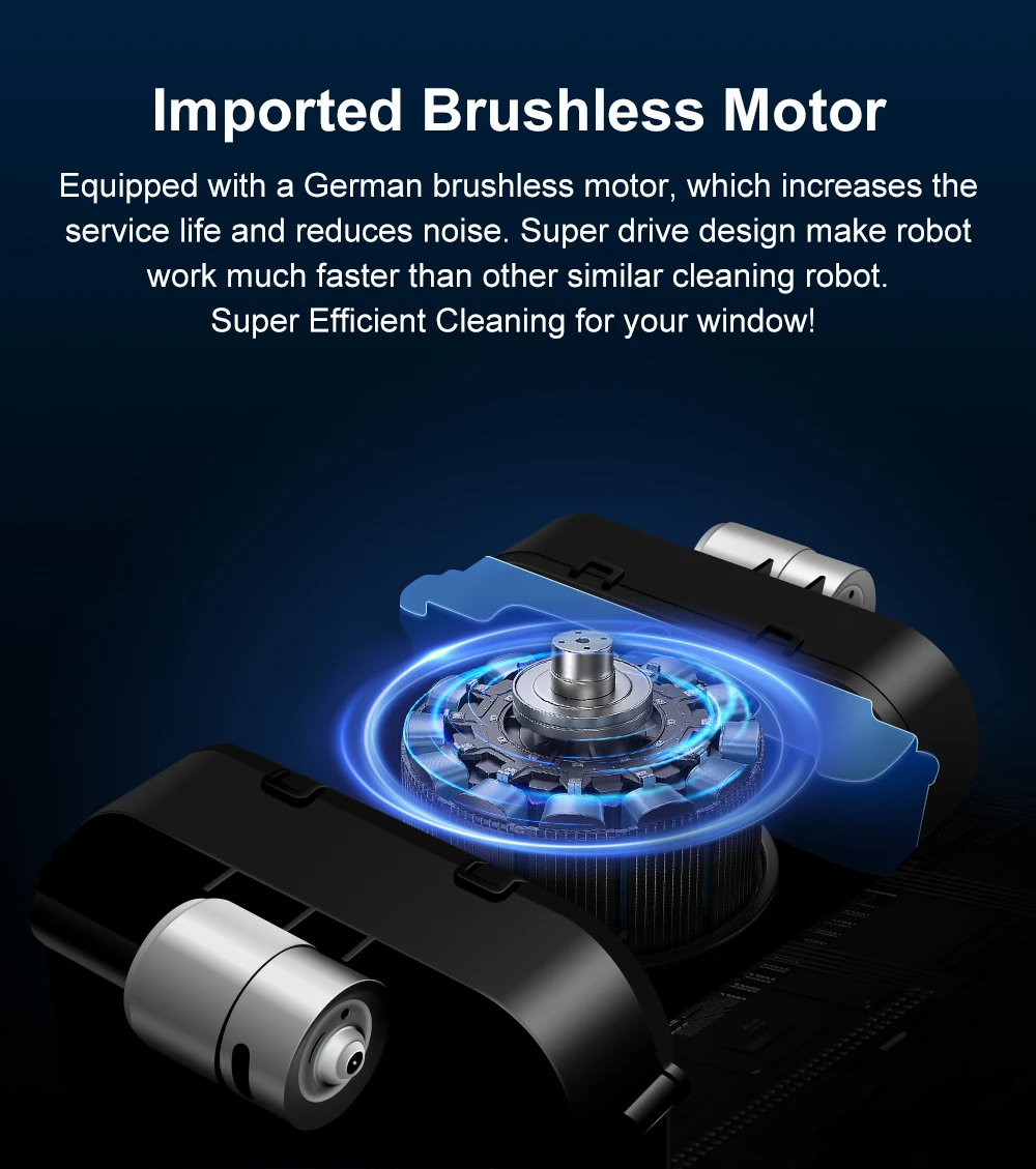 Window Cleaning Robot ABIR WD8, Dual Water Spray,Laser Sensor,High Vacuum Suction,Smart Home Glass Wall Wet Dry Cleaning Robot
