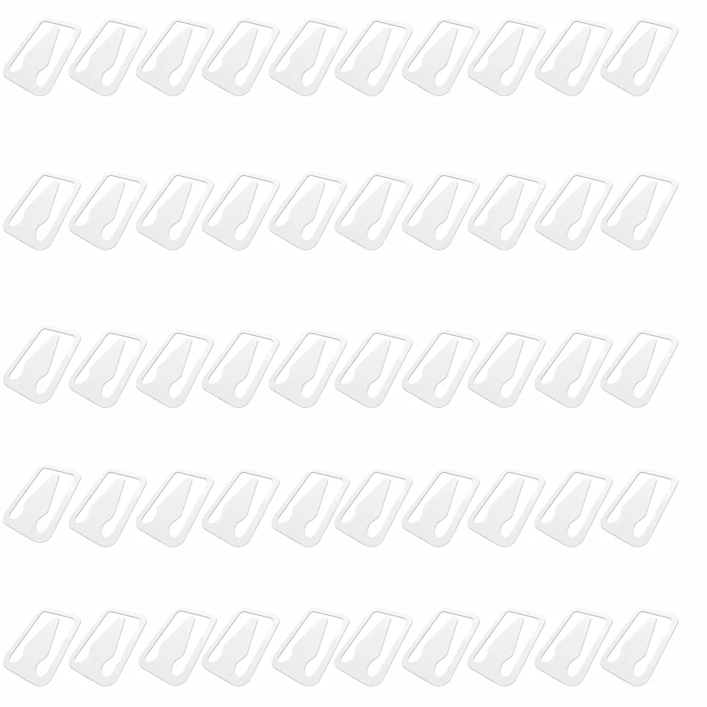 50 Metal Book Line Markers Silver Portable Book Page Markers Multifunctional Hollow Out Book Marker Clip Reading