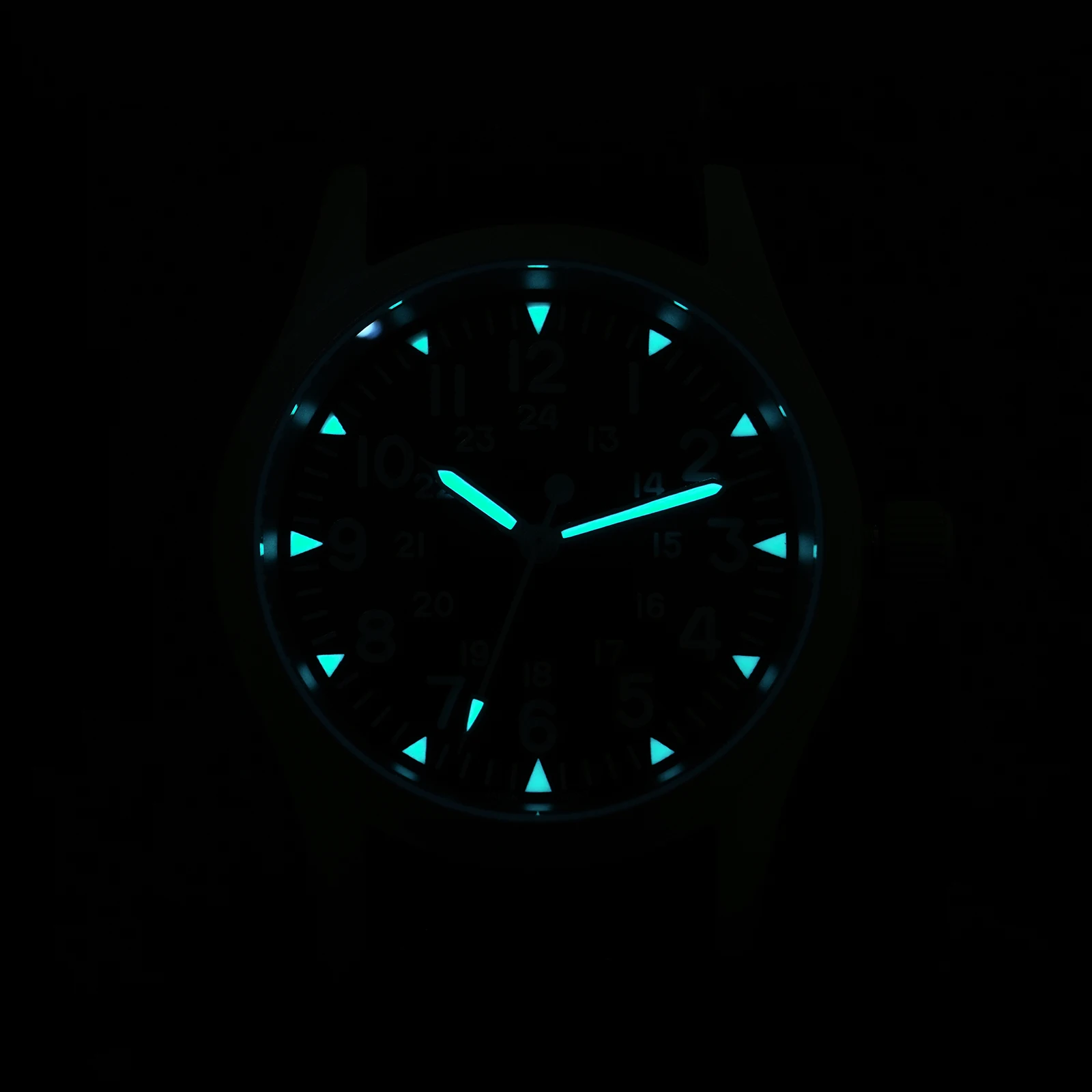 Militado ML05B Vintage Watch Miyota 2035 Movement Domed Sapphire Crystal With High Clear AR Coating Luminous 38mm Watches