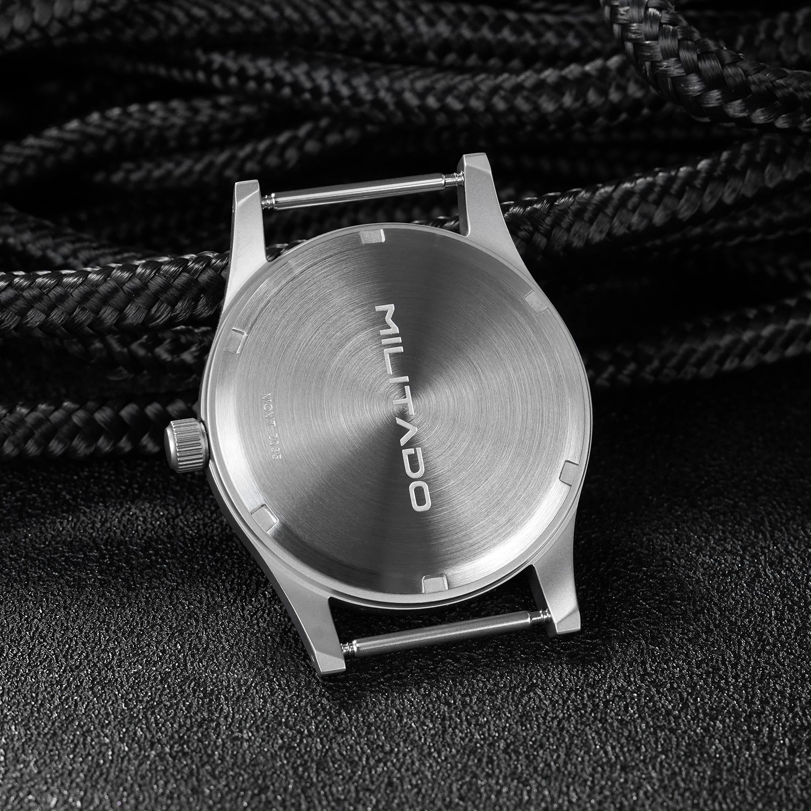 Militado ML05B Vintage Watch Miyota 2035 Movement Domed Sapphire Crystal With High Clear AR Coating Luminous 38mm Watches