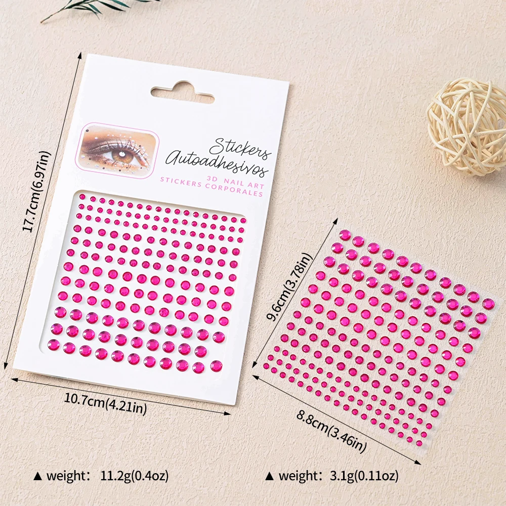 Stickers On The Face Rhinestone DIY Eyes Face Self Adhesive Temporary Tattoo For Makeup Party Festival Face Jewels Diamonds Gems
