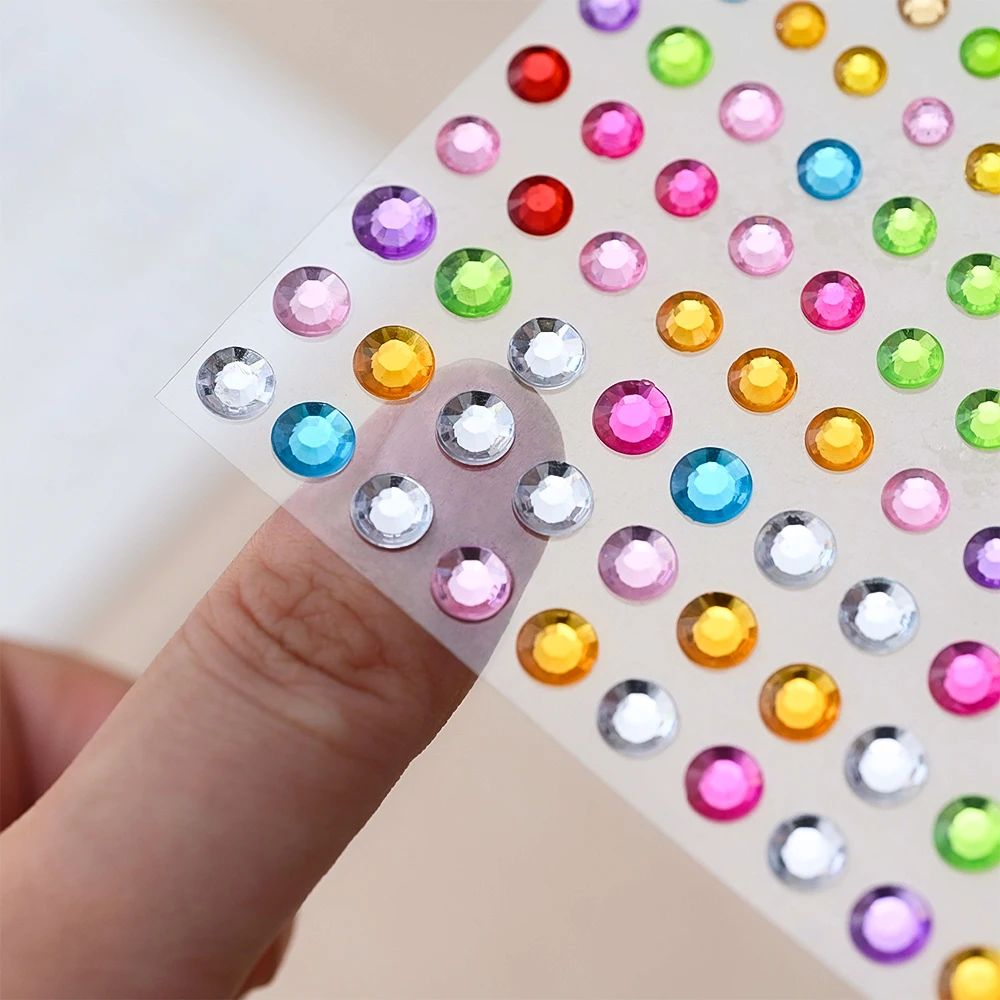 Stickers On The Face Rhinestone DIY Eyes Face Self Adhesive Temporary Tattoo For Makeup Party Festival Face Jewels Diamonds Gems