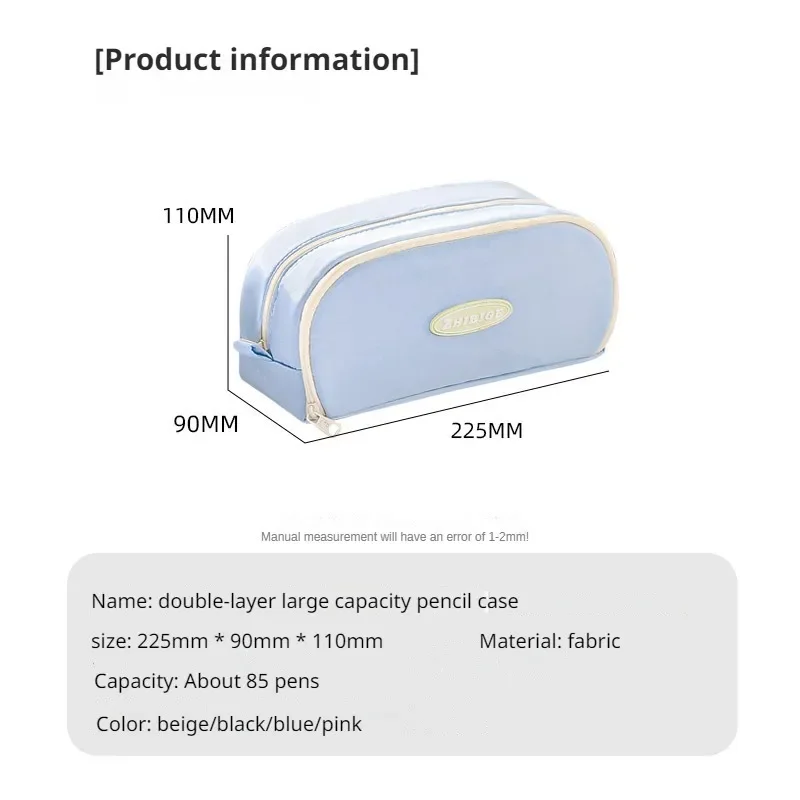 Stylish and Practical Pencil Bag with Large Capacity and Multiple Sections for Stationery Storage Pencil Case Back To School