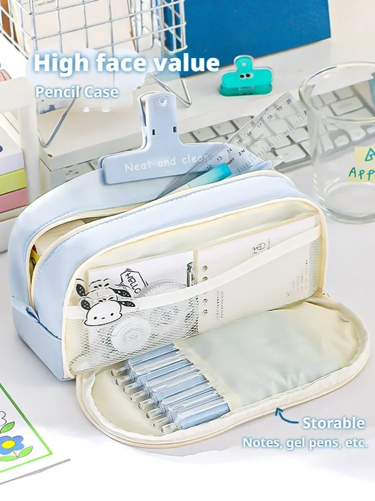 Stylish and Practical Pencil Bag with Large Capacity and Multiple Sections for Stationery Storage Pencil Case Back To School