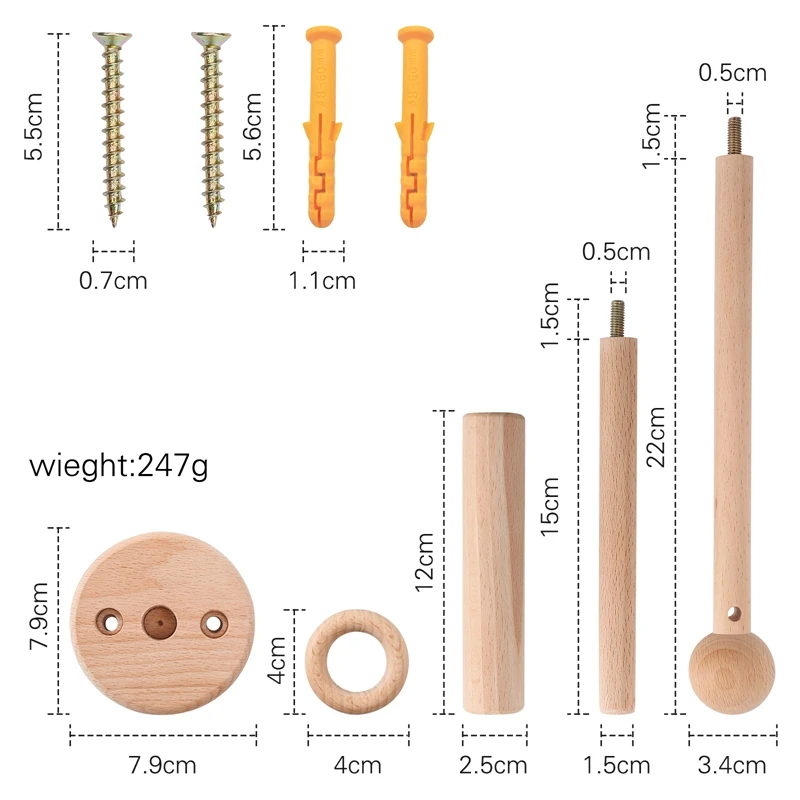 Let's Make Baby Rattle Toy 0-12 Months Wooden Mobile Newborn Music Box Bed Bell Hanging Toys Holder Bracket Infant Crib Toy Gift