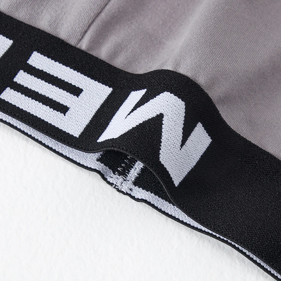 4/7 Piece Set Of Four Season Men's Solid Color Long Casual Underwear Fashionable Sports Base Shorts Plus Size Flat Corner Pants