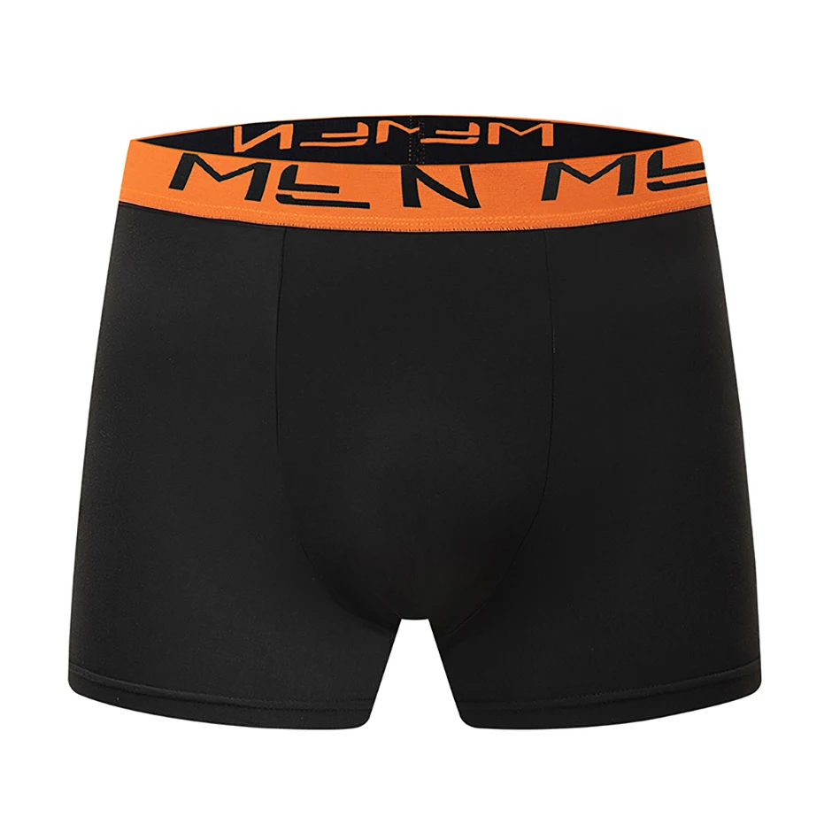 4/7 Piece Set Of Four Season Men's Solid Color Long Casual Underwear Fashionable Sports Base Shorts Plus Size Flat Corner Pants