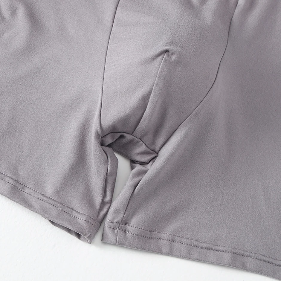 4/7 Piece Set Of Four Season Men's Solid Color Long Casual Underwear Fashionable Sports Base Shorts Plus Size Flat Corner Pants