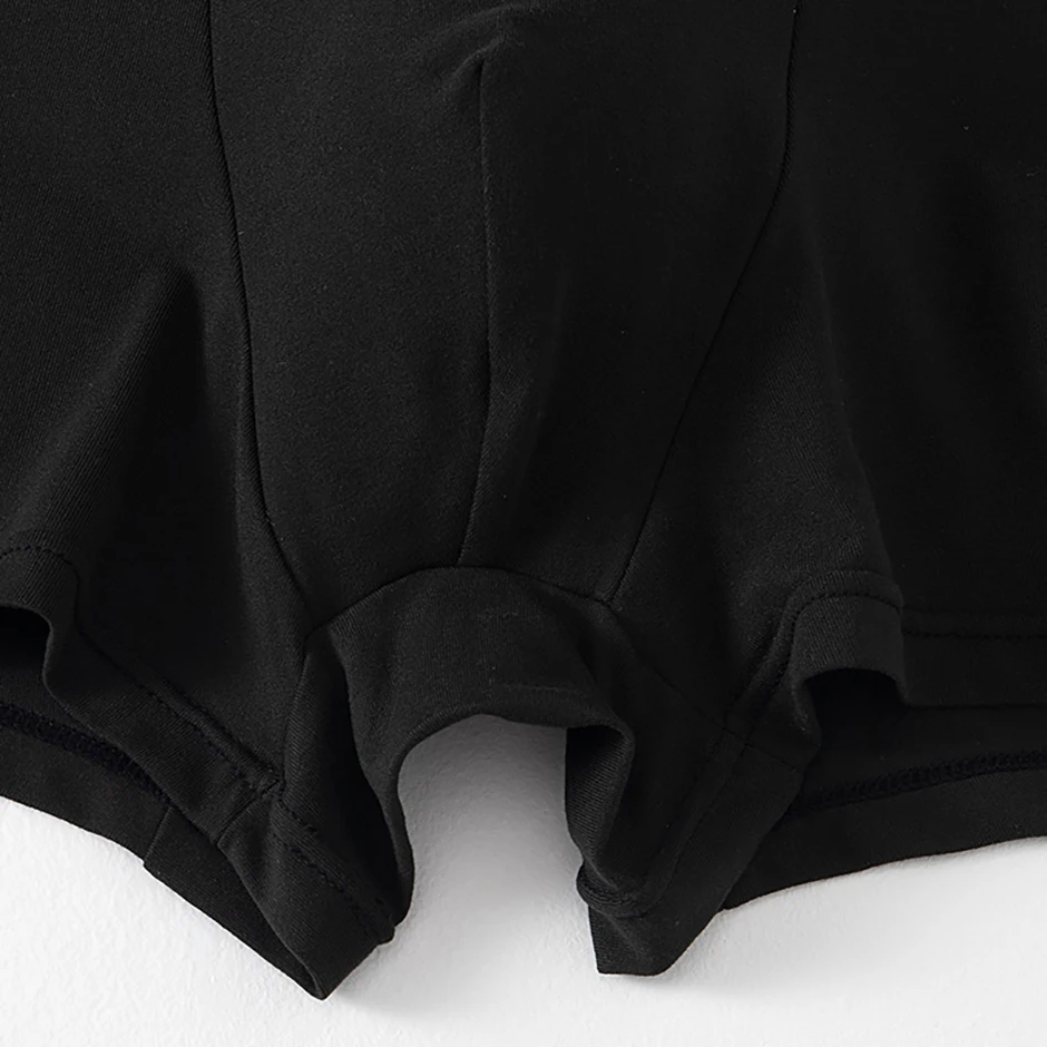 4/7 Piece Set Of Four Season Men's Solid Color Long Casual Underwear Fashionable Sports Base Shorts Plus Size Flat Corner Pants