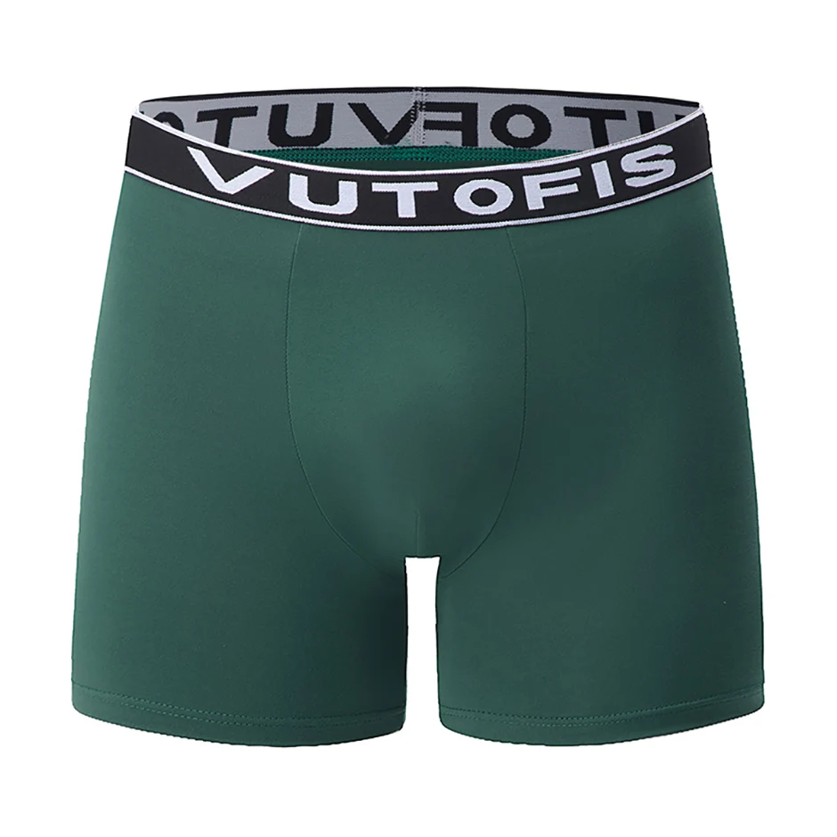 4/7 Piece Set Of Four Season Men's Solid Color Long Casual Underwear Fashionable Sports Base Shorts Plus Size Flat Corner Pants