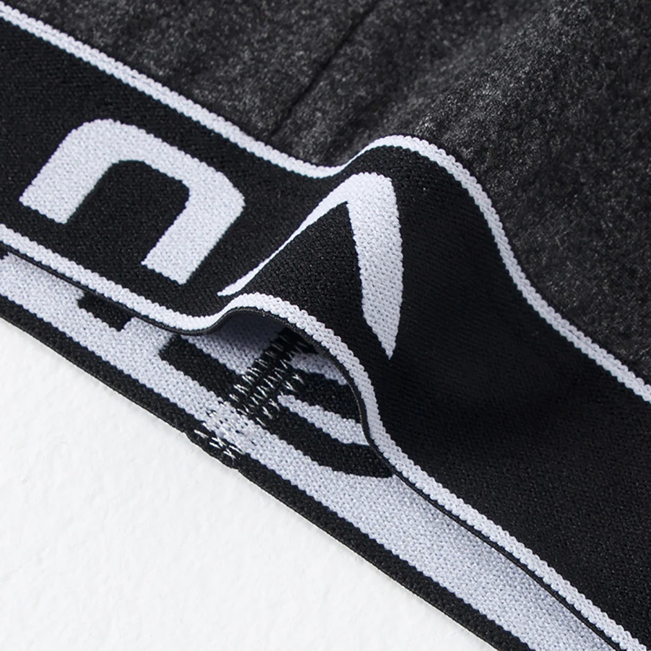 4/7 Piece Set Of Four Season Men's Solid Color Long Casual Underwear Fashionable Sports Base Shorts Plus Size Flat Corner Pants