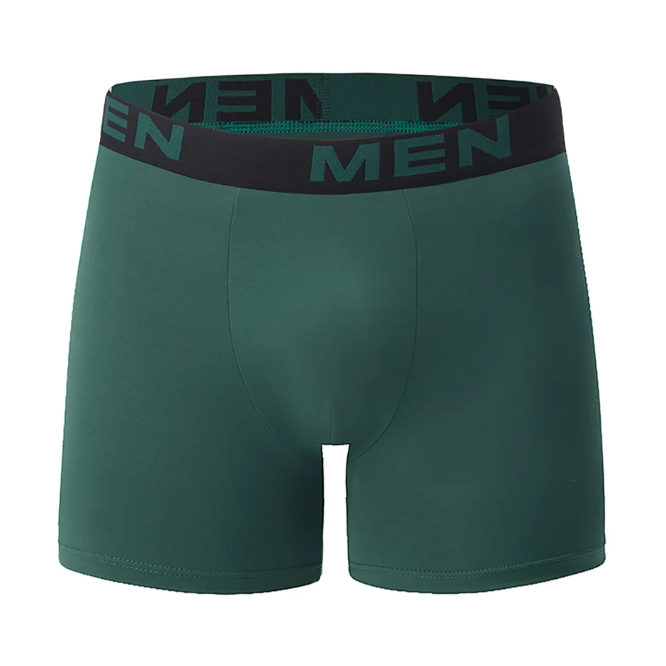 4/7 Piece Set Of Four Season Men's Solid Color Long Casual Underwear Fashionable Sports Base Shorts Plus Size Flat Corner Pants