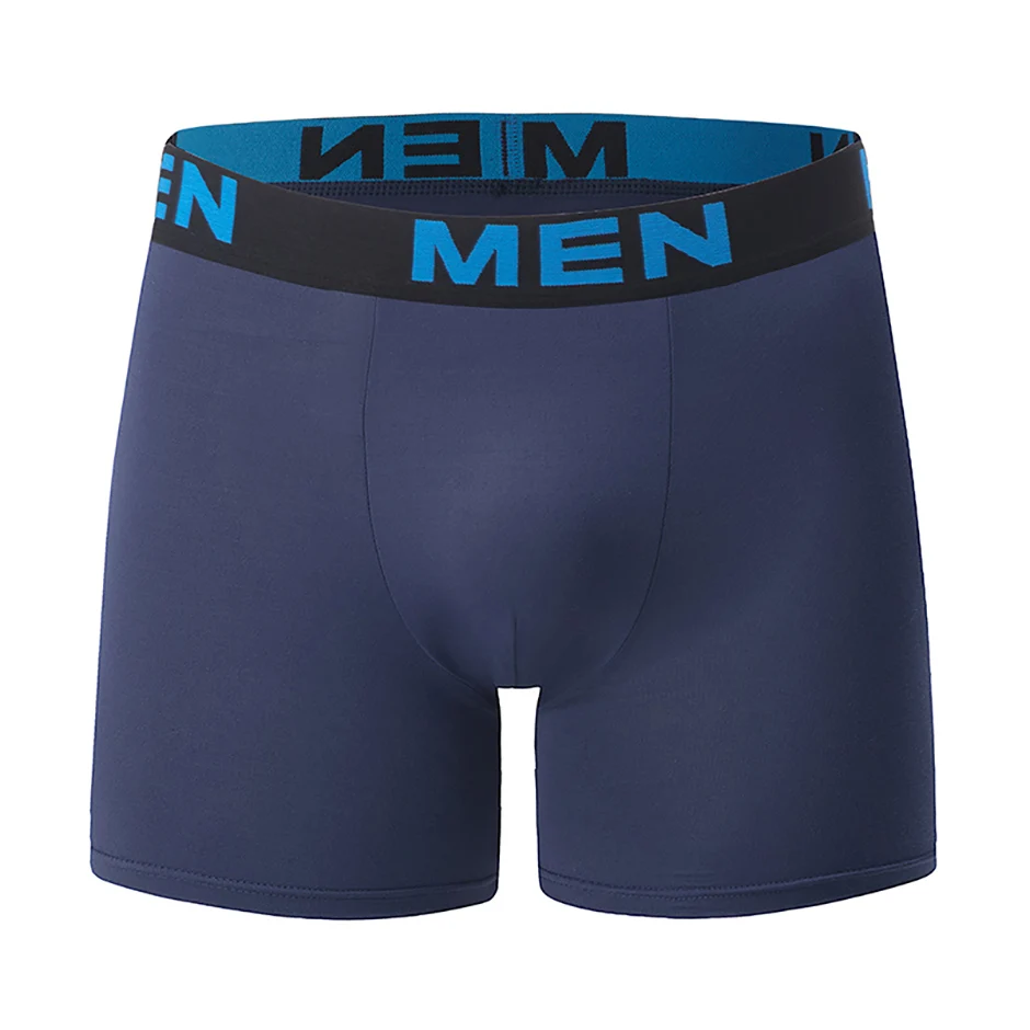 4/7 Piece Set Of Four Season Men's Solid Color Long Casual Underwear Fashionable Sports Base Shorts Plus Size Flat Corner Pants