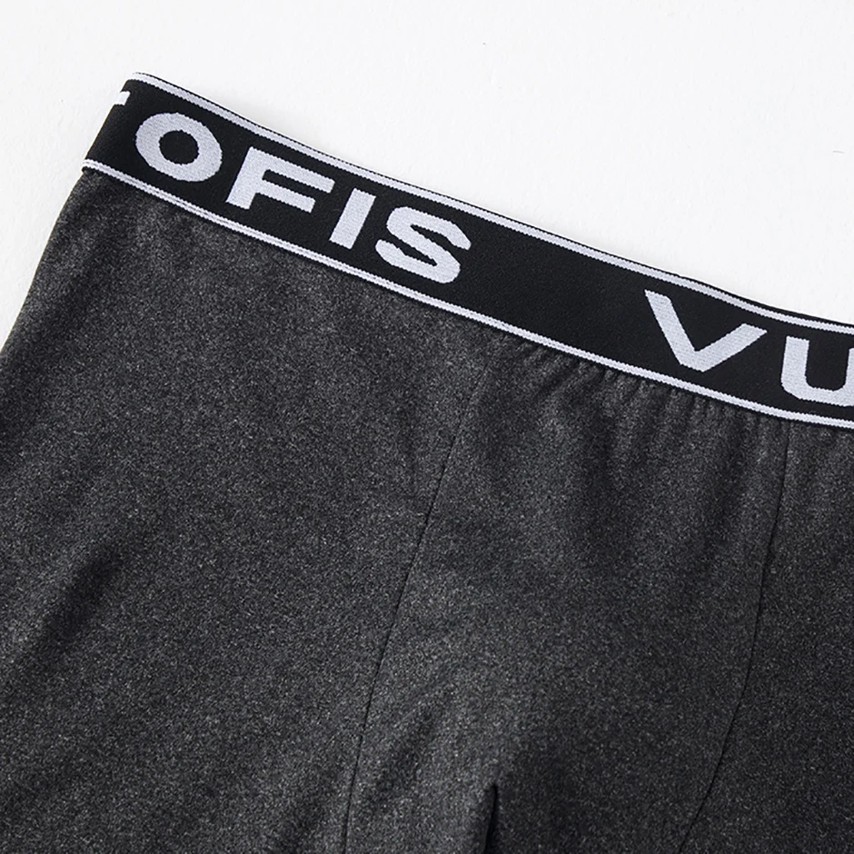 4/7 Piece Set Of Four Season Men's Solid Color Long Casual Underwear Fashionable Sports Base Shorts Plus Size Flat Corner Pants